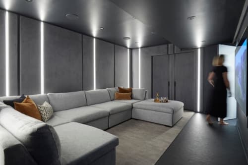 Halton interior basement media room